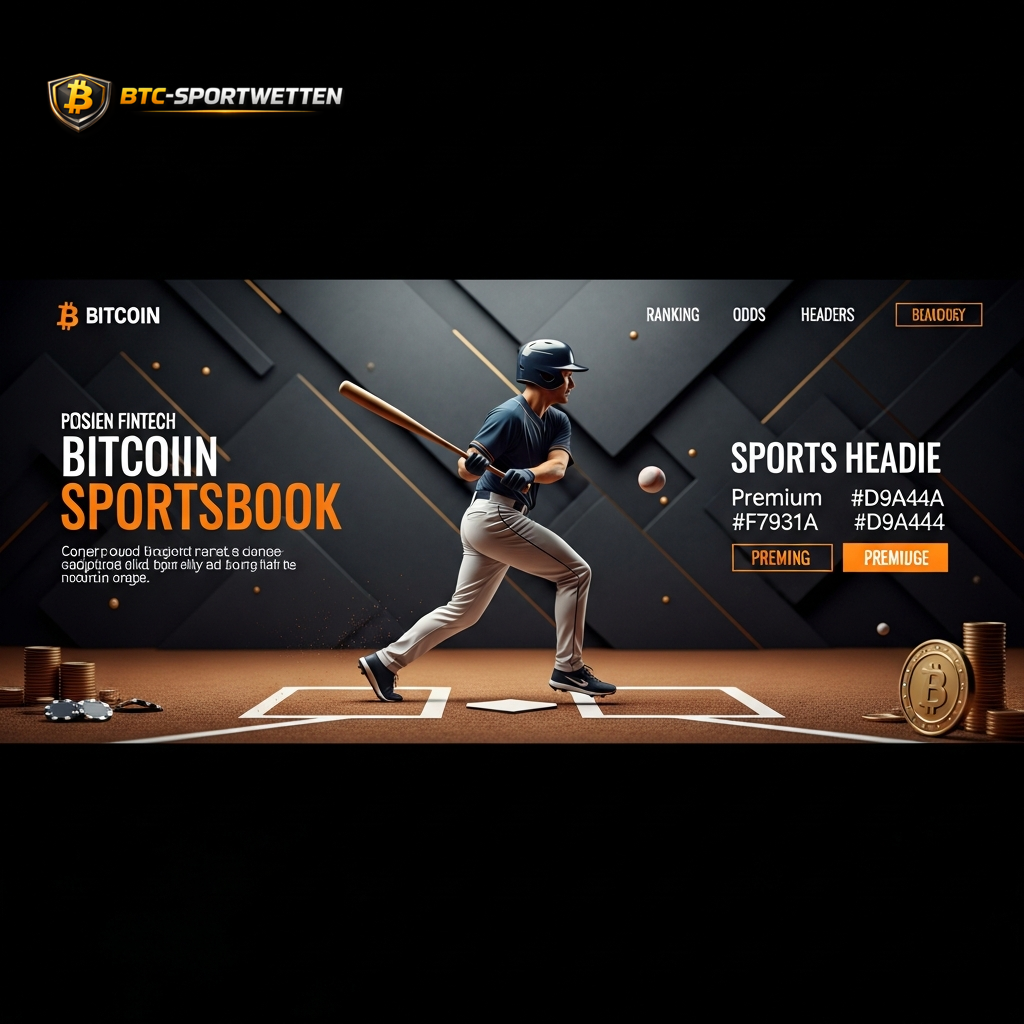 Ein Werbebanner für ein Bitcoin Sportwetten-Portal, das den Prozess der Krypto-Wetten auf Sportveranstaltungen wie Irak gegen Norwegen veranschaulicht.